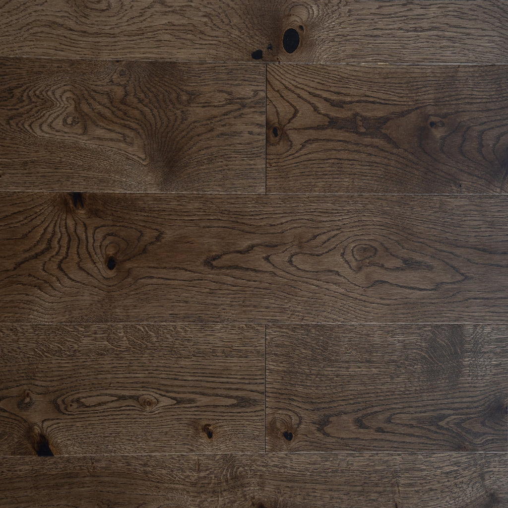 Ovara  Engineered Deep Smoked Oak Planks Flooring, Brushed & Matt Lacquered: 14.0 x 130 x 1,092 mm