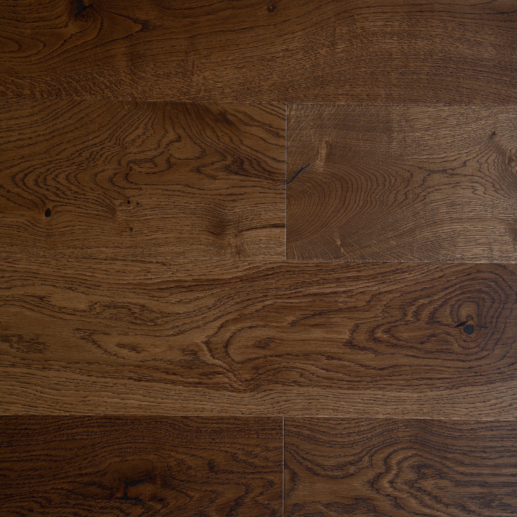 Ovara  Engineered Dark Oak Planks Flooring, Brushed & Matt Lacquered: 14.0 x 155 x 1,092 mm