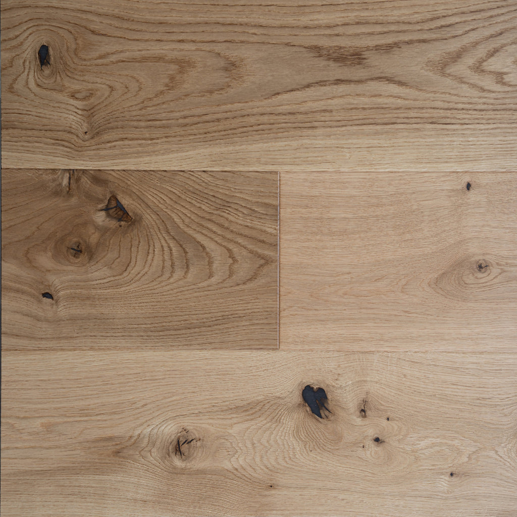 Ovara  Engineered Natural Oak Planks Flooring, Brushed & Matt Lacquered: 14.0 x 180 x 1,800 mm