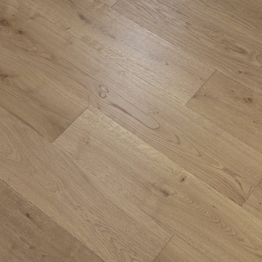 Ovara  Engineered Natural Oak Planks Flooring, Brushed & Unfinished: 20.0 x 191 x 1,900 mm