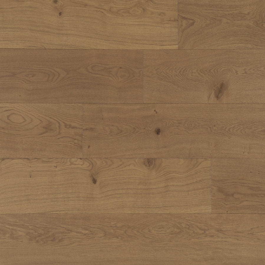 Ovara  Engineered Natural Oak Planks Flooring, Brushed & UV Oiled: 20.0 x 240 x 2,200 mm