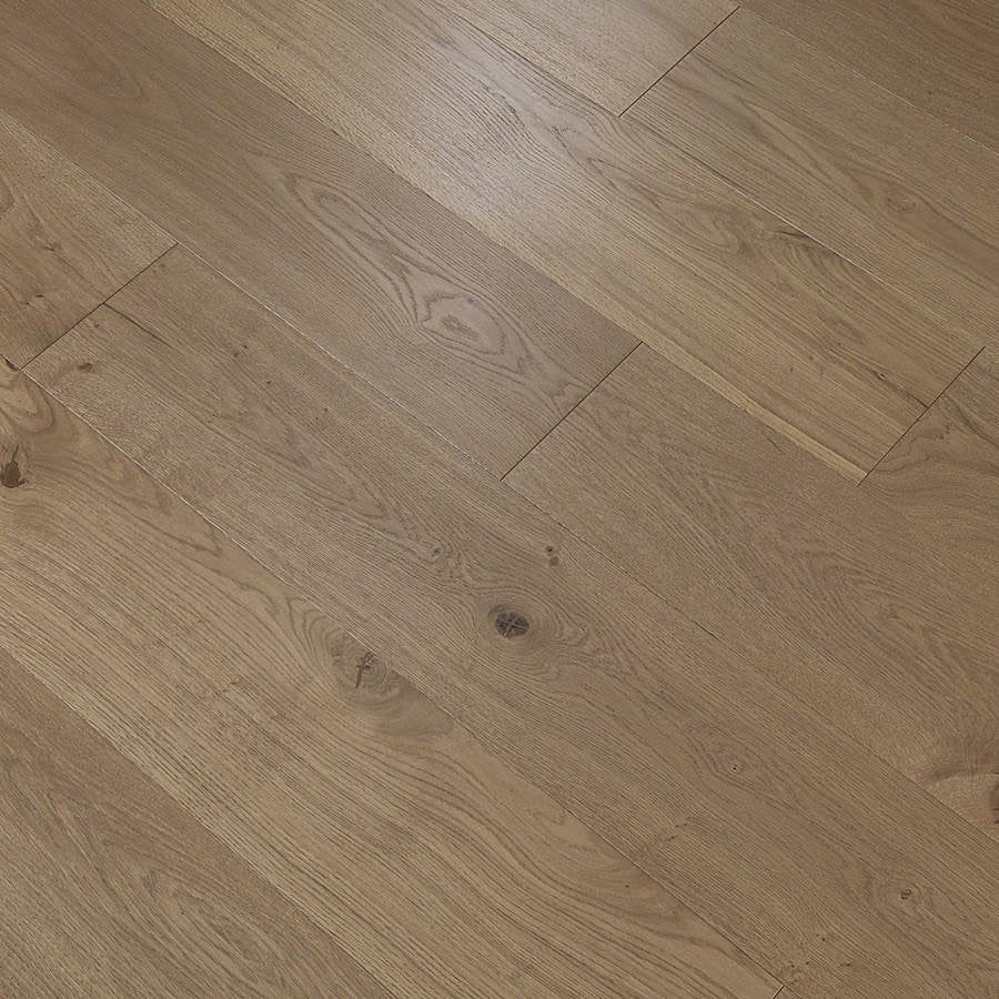 Ovara  Engineered Natural Oak Planks Flooring, Brushed & Unfinished: 20.0 x 240 x 2,200 mm