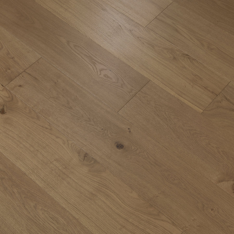 Ovara  Engineered Natural Oak Planks Flooring, Brushed & UV Oiled: 20.0 x 240 x 2,200 mm
