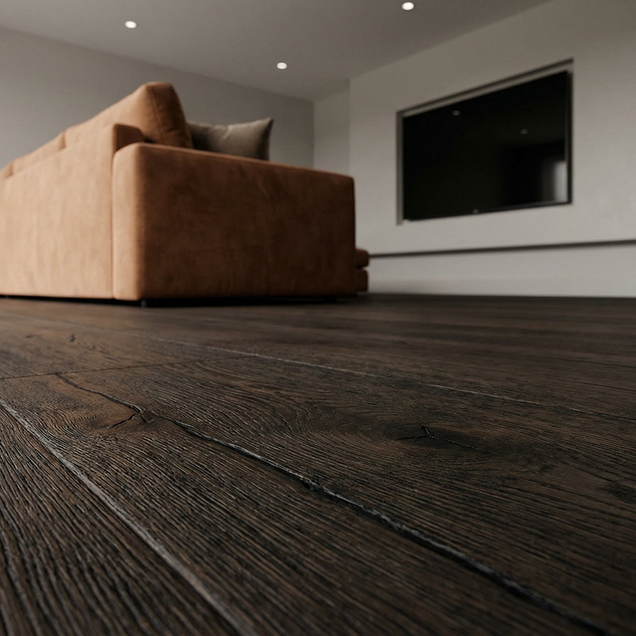Ovara Antique Engineered Old Charm Oak Planks Flooring, Brushed & Hard Wax Oiled: 20.0 x 190 x 1,900 mm