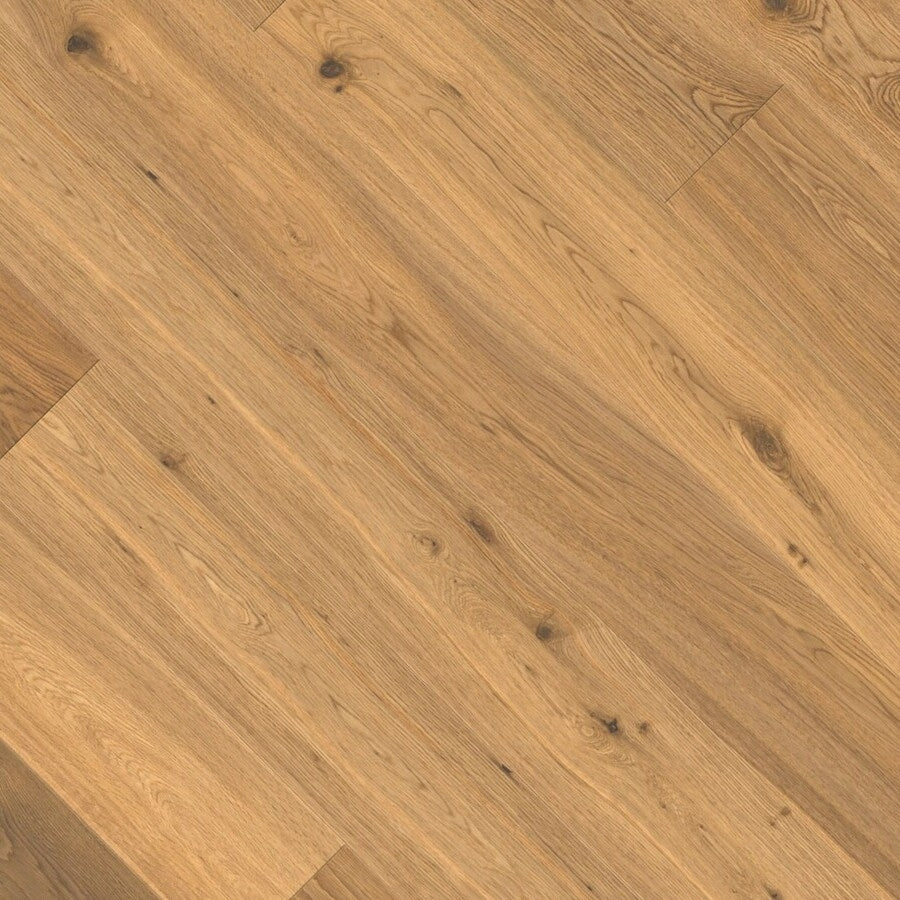 Ovara Rustic Engineered Natural Oak Planks Flooring, Brushed & UV Oiled: 14.0 x 180 x 1,900 mm