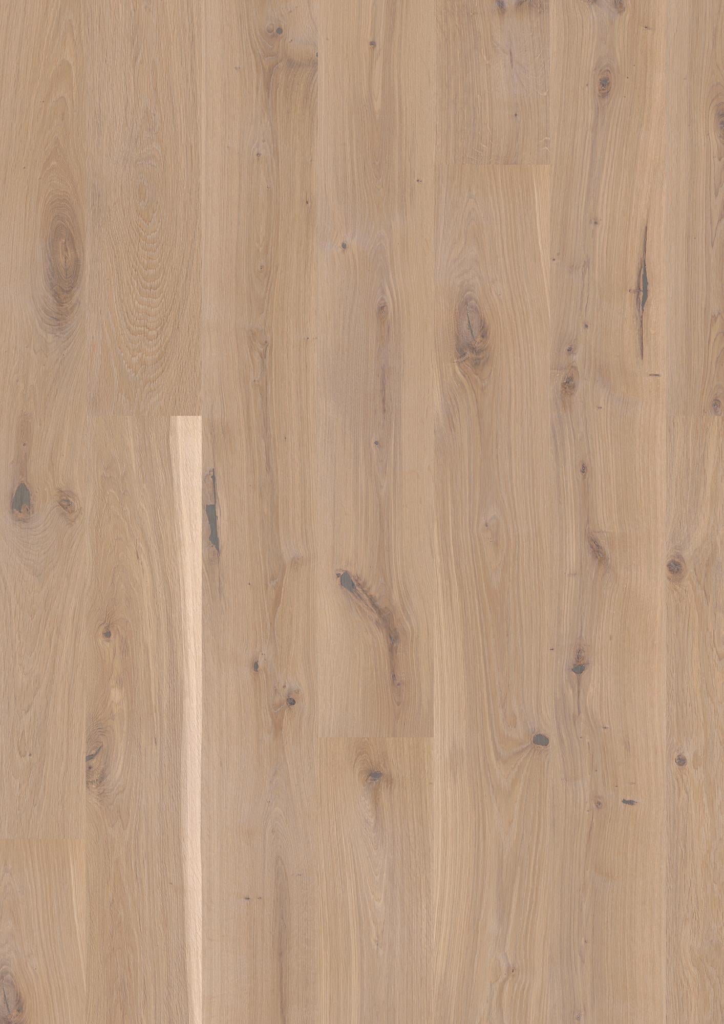 Boen Vivo Engineered White Oak Planks Flooring, Brushed & L/Natural: 13.2 x 181 x 2,200 mm