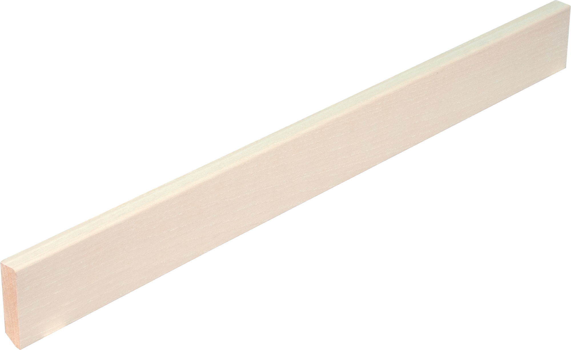 Boen Veneered Skirting, Ash Live Pure white /  Ash Polar 16x58x2400mm