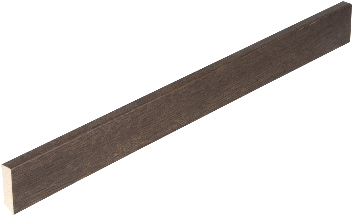 Boen Veneered Skirting, Smoked Oak / Brazilian Brown 16x58x2400mm