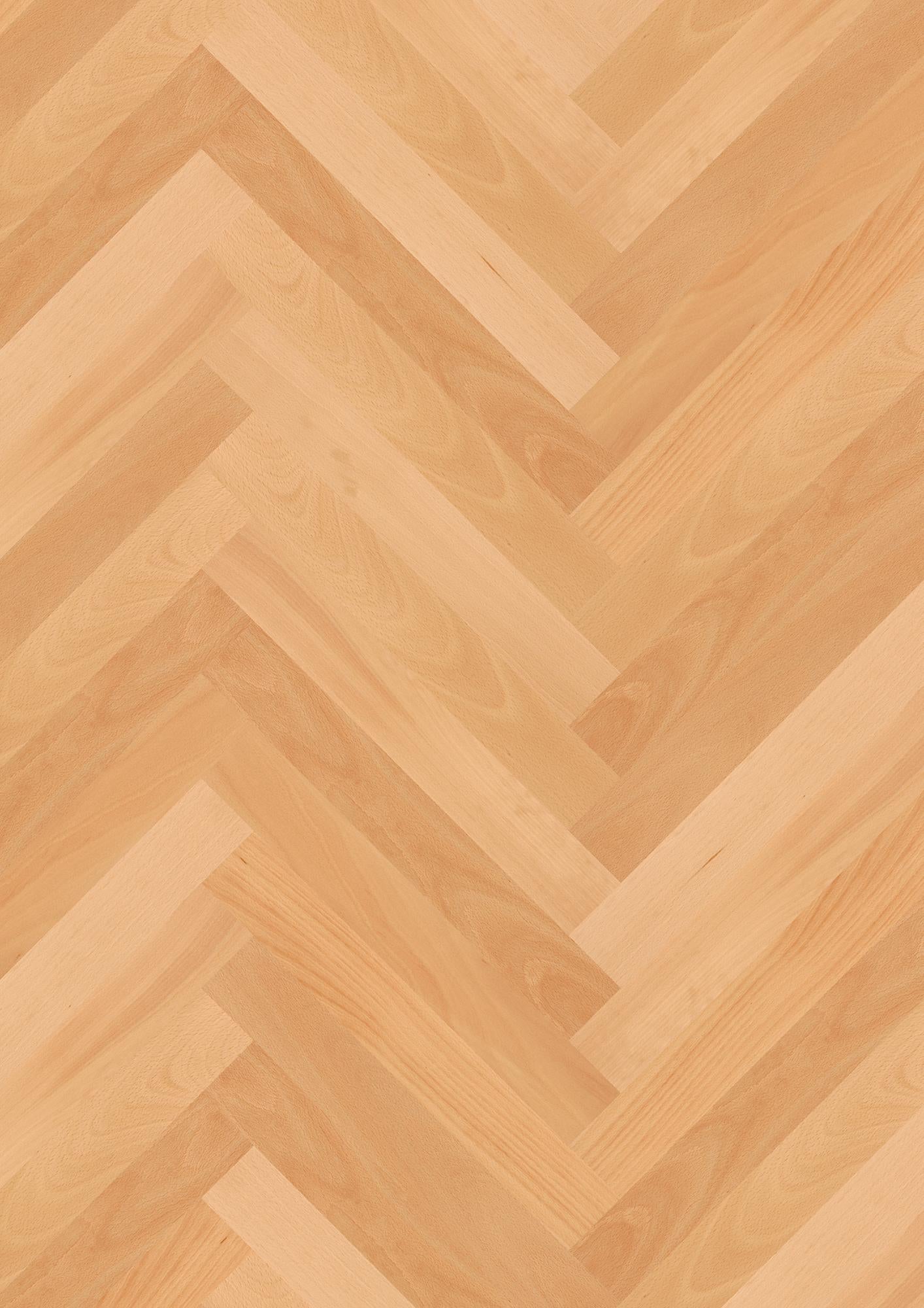 Boen  Engineered Beech Herringbone Flooring, Unbrushed & L/Matt: 10.0 x 70 x 470 mm
