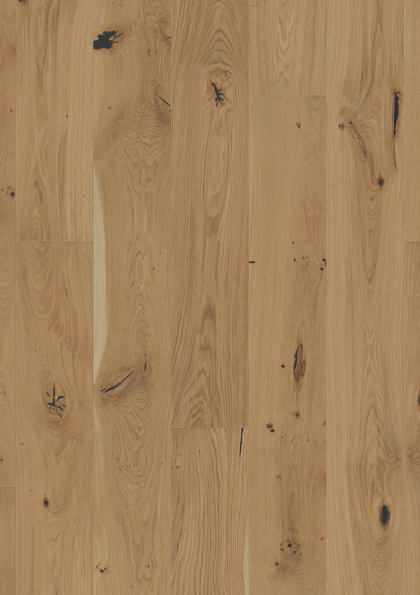 Boen Espressivo Engineered Senses Oak Planks Flooring, Brushed & L/Natural: 14.0 x 209 x 2,200 mm