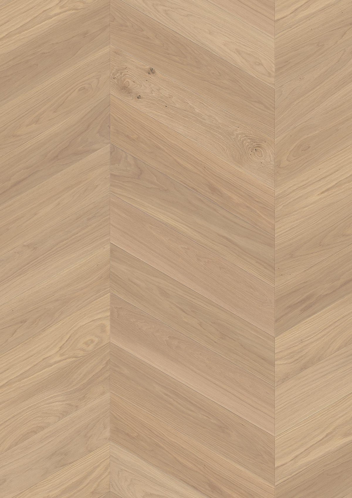 Boen Adagio Engineered White Oak Chevron Flooring, Brushed & L/Natural, A & B Planks: 14.0 x 138 x 611 mm