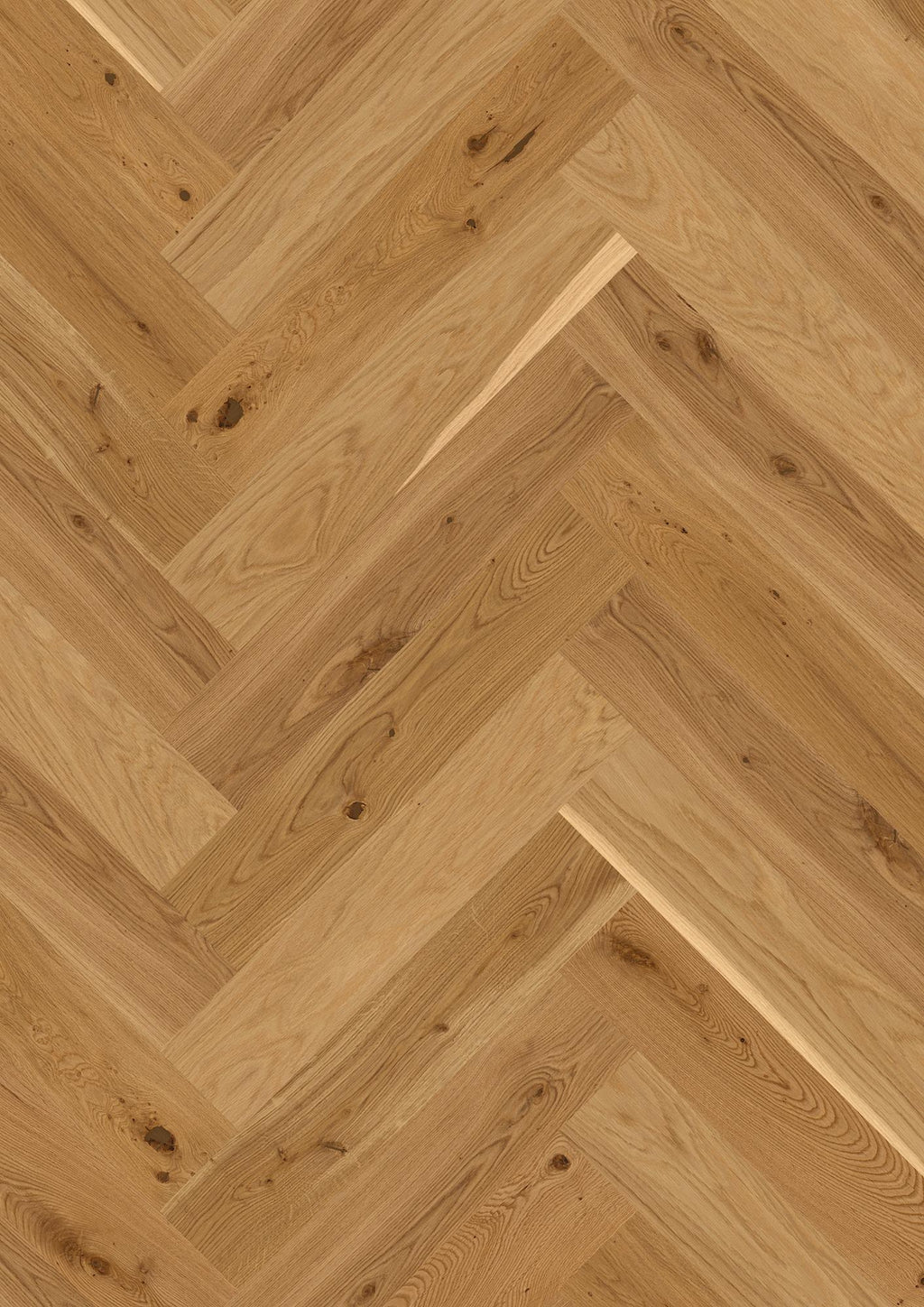 Boen Vivo Engineered Oak Herringbone Flooring, Brushed & L/Natural, A & B Planks: 14.0 x 138 x 690 mm