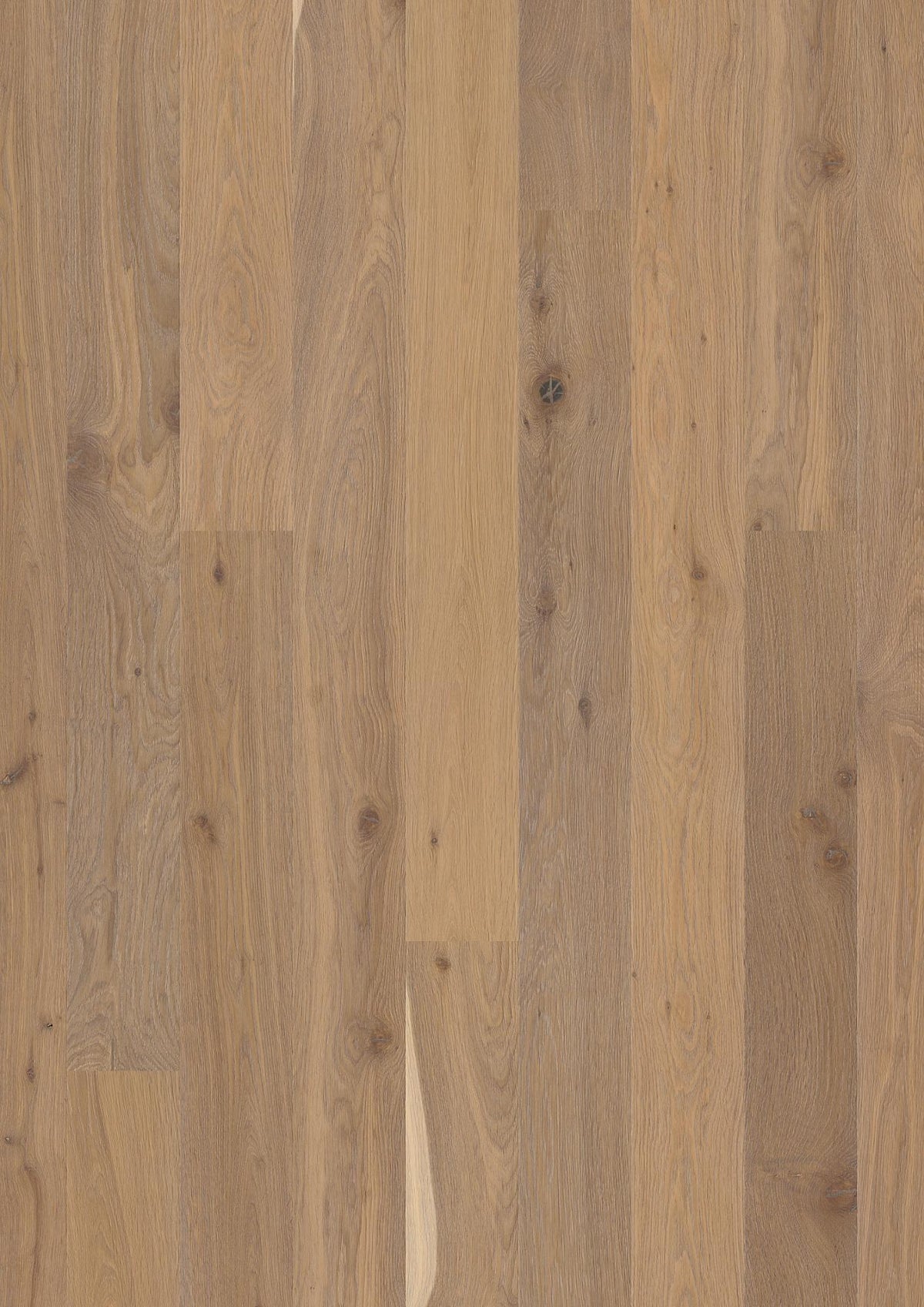 Boen Animoso Engineered Semi Smoked White Oak Planks Flooring, Brushed & L/Natural: 14.0 x 209 x 2,200 mm