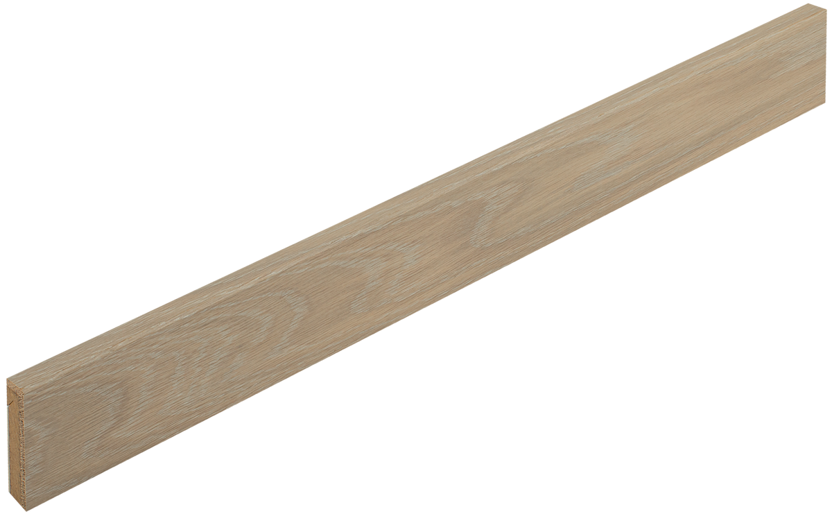Boen Parquet Skirting, Oak Pale White Live Pure 14x55x2180mm