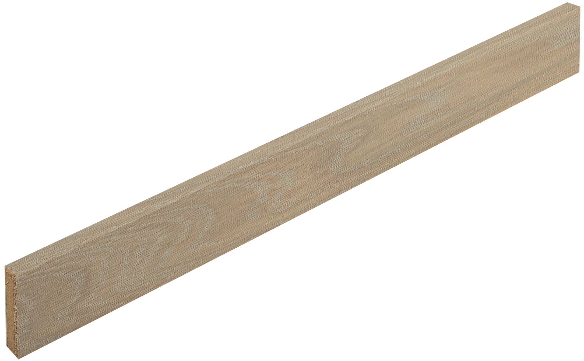 Boen Parquet Skirting, Oak Pale  White Live Pure 14x55x2180mm