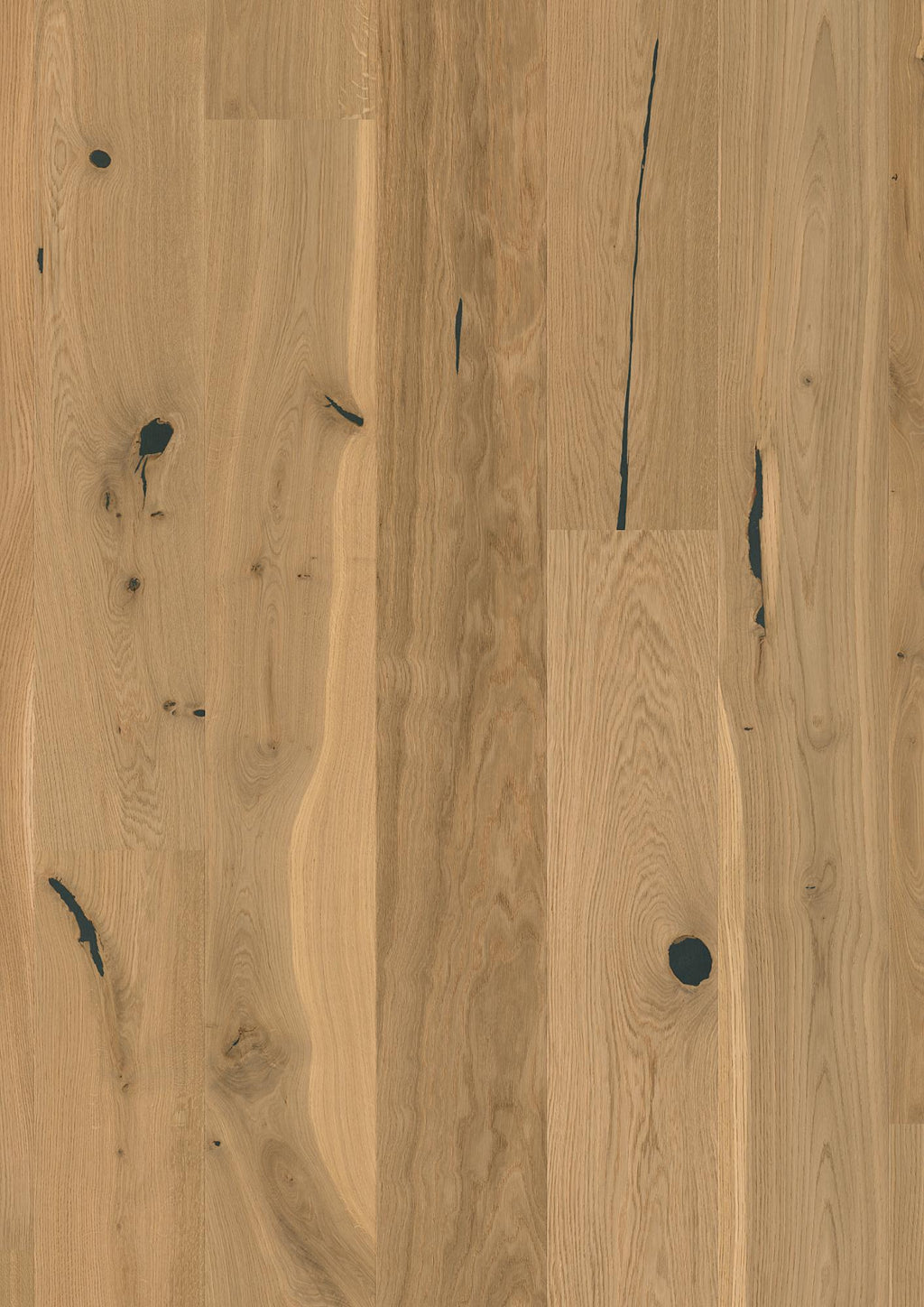 Boen Espressivo Engineered Authentic Oak Planks Flooring, Brushed & L/Natural: 14.0 x 209 x 2,200 mm