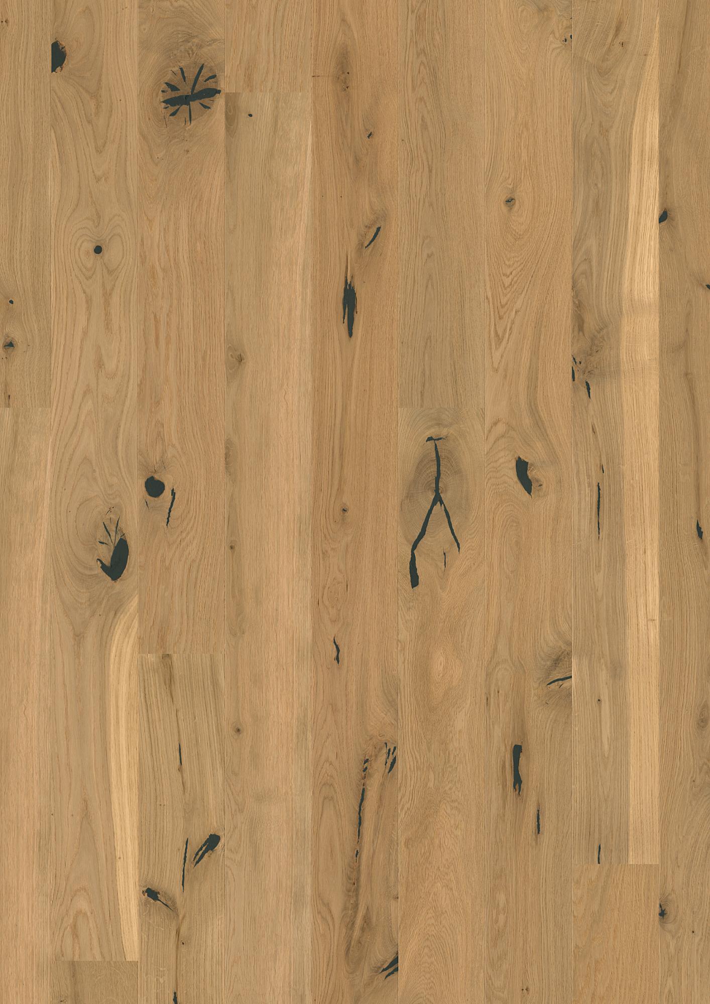 Boen Espressivo Engineered Authentic Oak Planks Flooring, Brushed & L/Natural: 14.0 x 138 x 2,200 mm