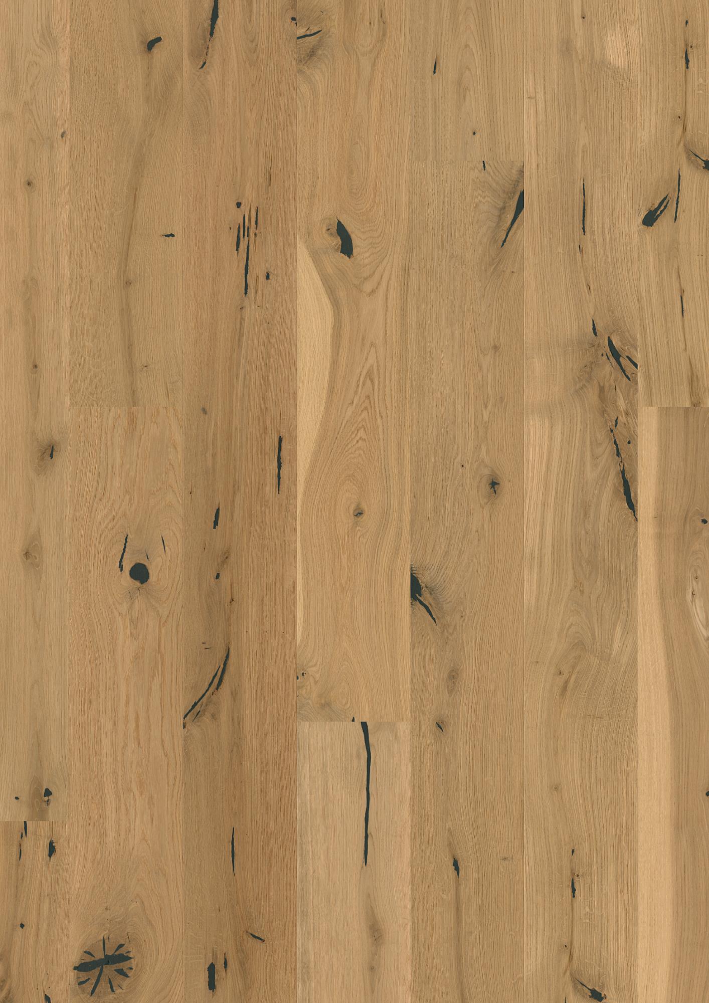 Boen Espressivo Engineered Authentic Oak Planks Flooring, Brushed & L/Natural: 13.2 x 181 x 2,200 mm