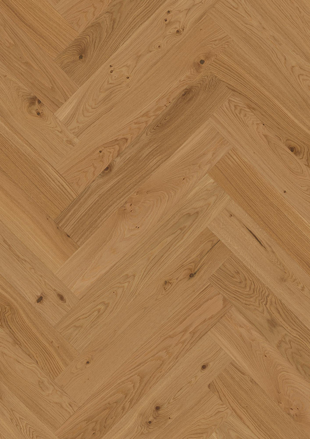 Boen Animoso Engineered Oak Herringbone Flooring, Brushed & L/Matt: 10.5 x 137 x 790 mm