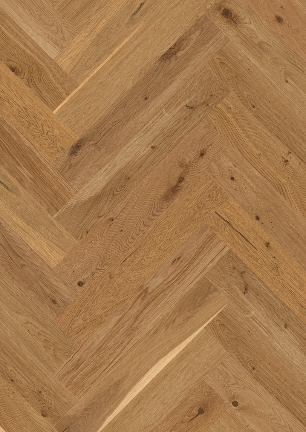 Boen Vivo Engineered Oak Herringbone Flooring, Brushed & L/Matt: 10.5 x 137 x 790 mm