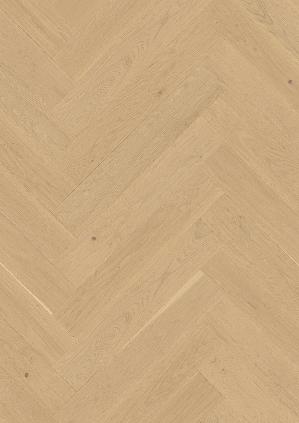 Boen Andante Engineered White Oak Herringbone Flooring, Brushed & L/Natural: 10.5 x 137 x 790 mm