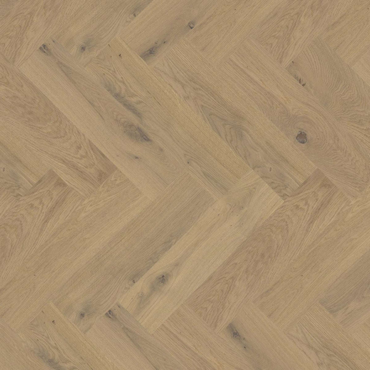 Ovara Engineered Blonde Oak Herringbone Flooring, Brushed & Matt Lacquered: 12.0 x 150 x 600 mm