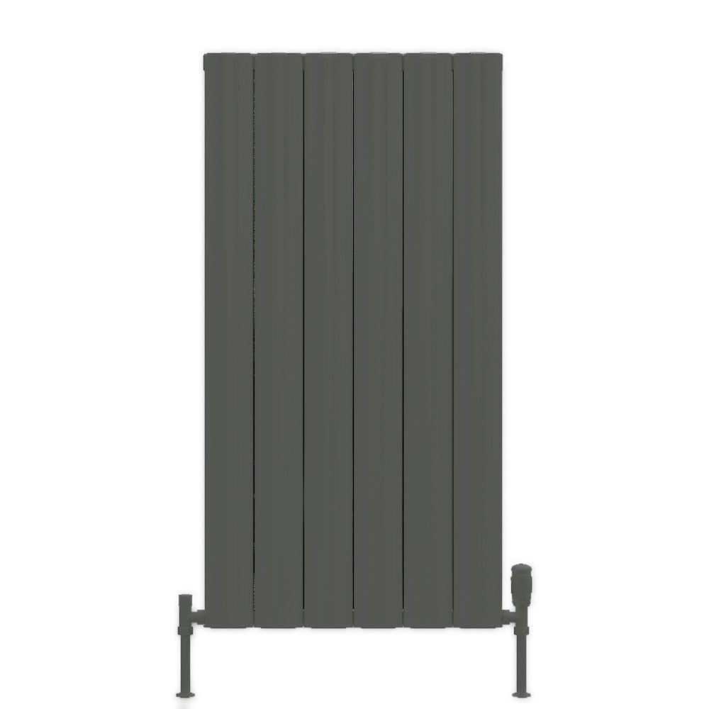 Sherborne Double Vertical Anthracite Aluminium Radiator 1800mm (H) x 516mm (W)