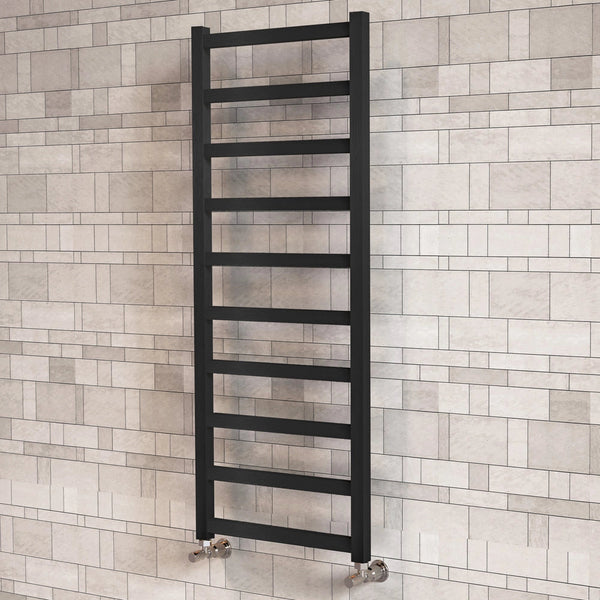 Tetbury Vertical Black Satin Aluminium Radiator 1525mm (H) x 500mm (W)