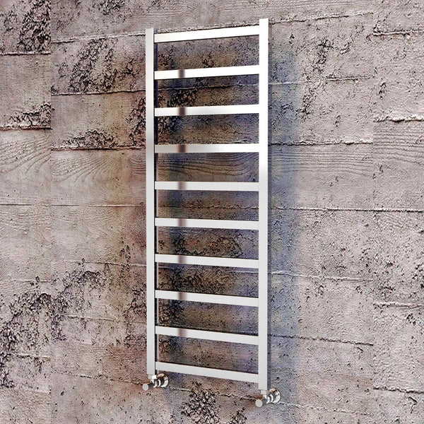 Tetbury Vertical Chrome Aluminium Radiator 1525mm (H) x 500mm (W)