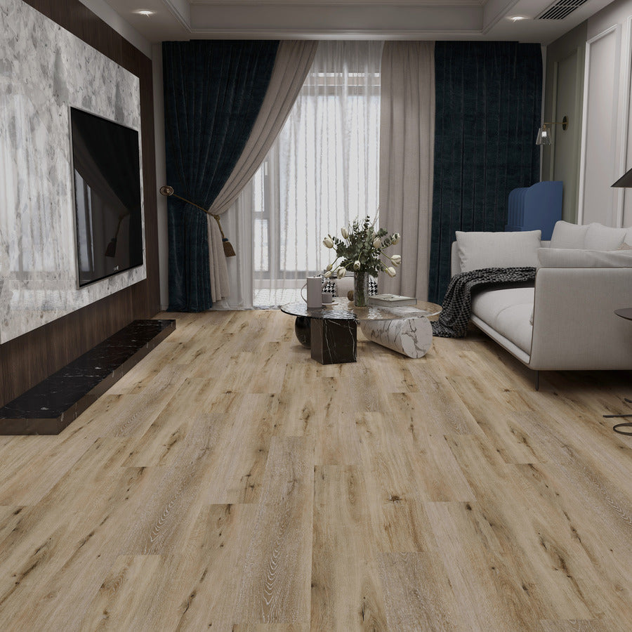 Ovara Latte Oak Planks LVT Flooring: 5.5 x 180 x 1,220 mm