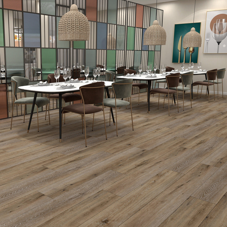 Ovara Washed & Smoked Oak Planks LVT Flooring: 5.5 x 180 x 1,220 mm