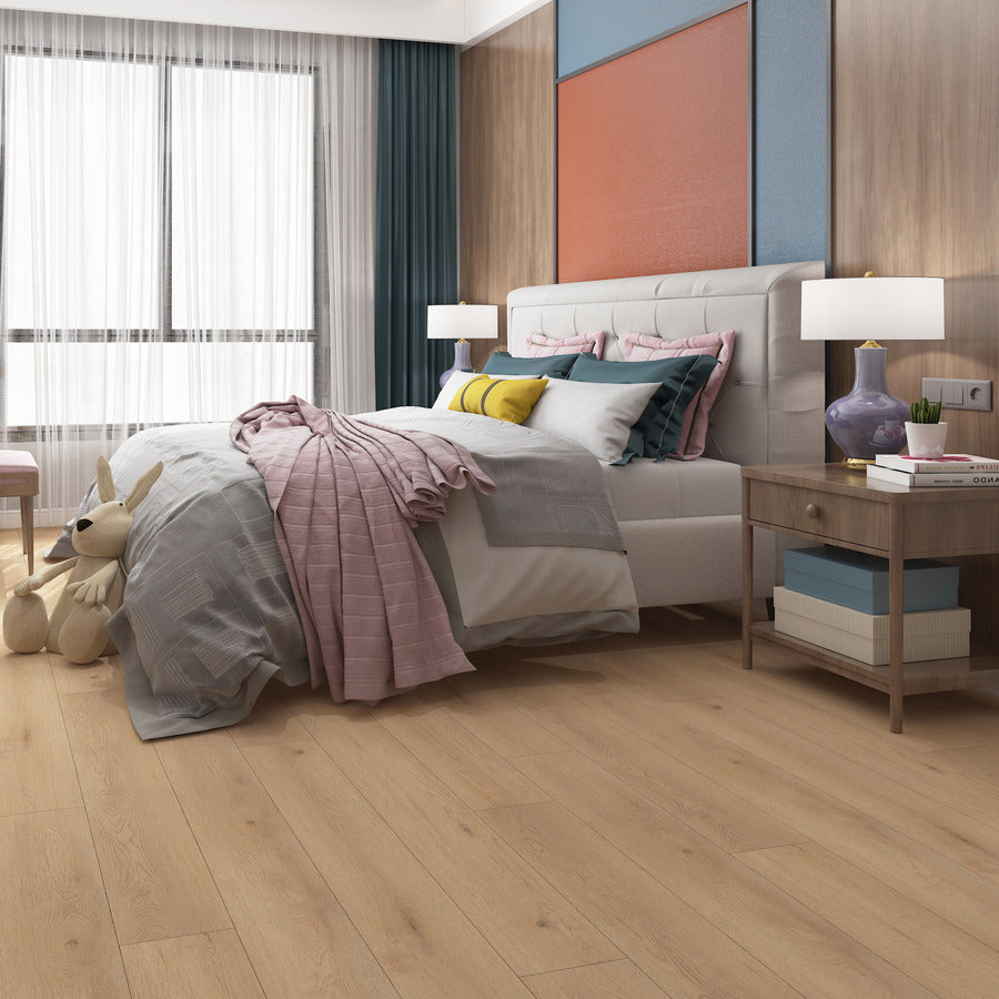 Ovara Pure Satin Oak Planks LVT Flooring: 5.5 x 180 x 1,220 mm