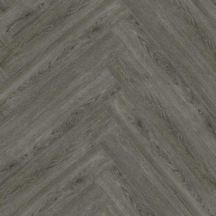 Ovara Nimbus Oak Herringbone LVT Flooring: 5.5 x 122 x 610 mm