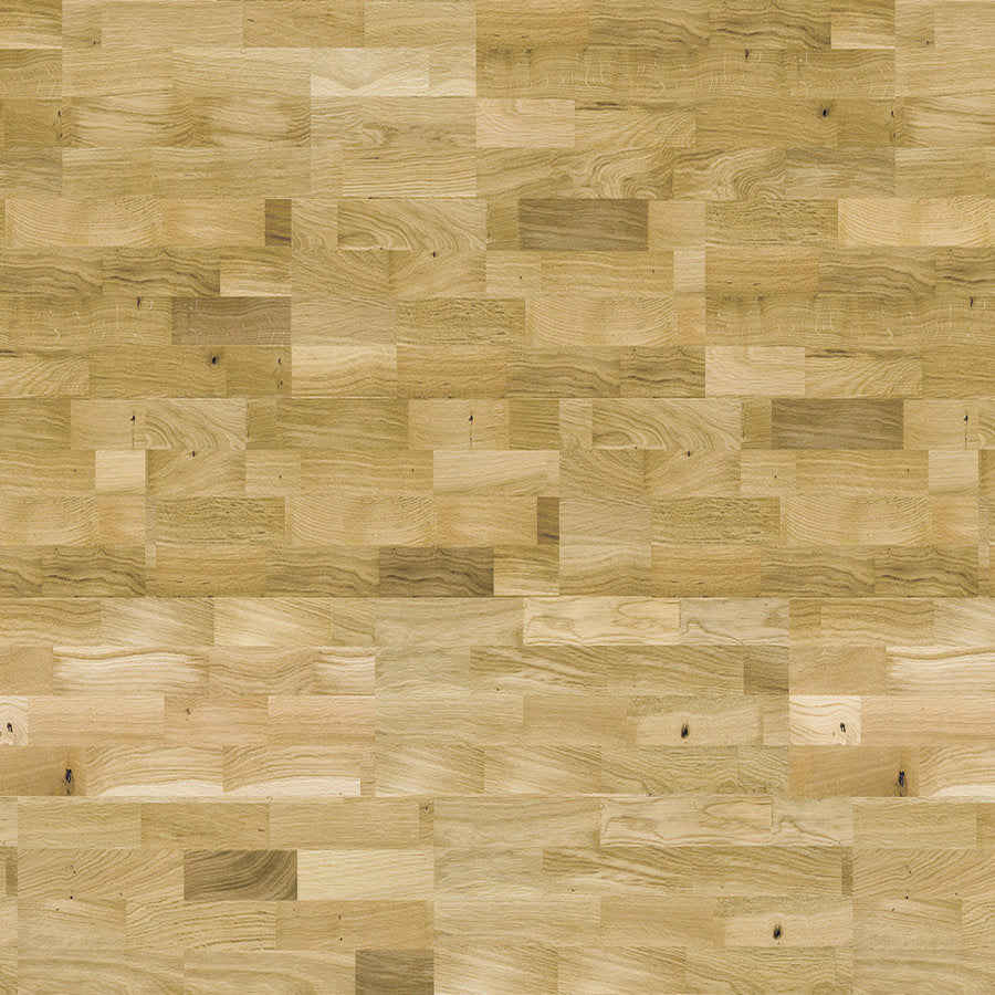 Ovara Engineered Natural Oak Multi-Strip Flooring, Lacquered - 4-Strip: 14.0 x 207 x 2,200 mm