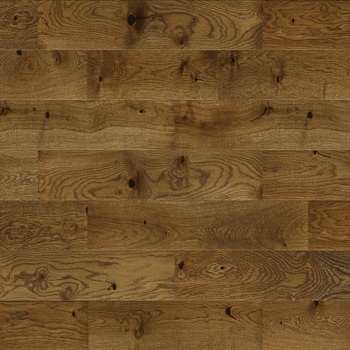 Ovara Engineered Deep Smoked Oak Planks Flooring, Matt Lacquered: 14.0 x 130 x 1,092 mm