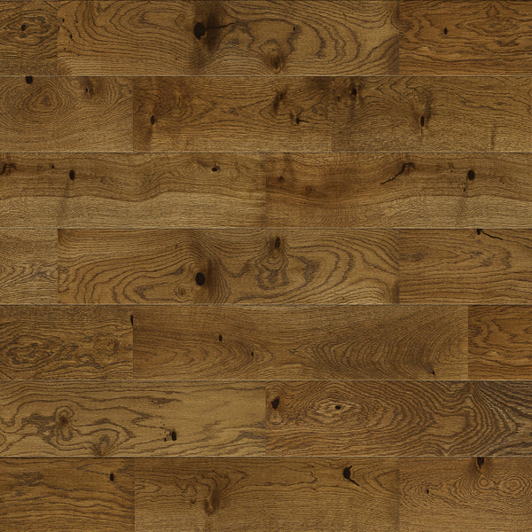 Ovara  Engineered Deep Smoked Oak Planks Flooring, Brushed & Matt Lacquered: 14.0 x 130 x 1,092 mm