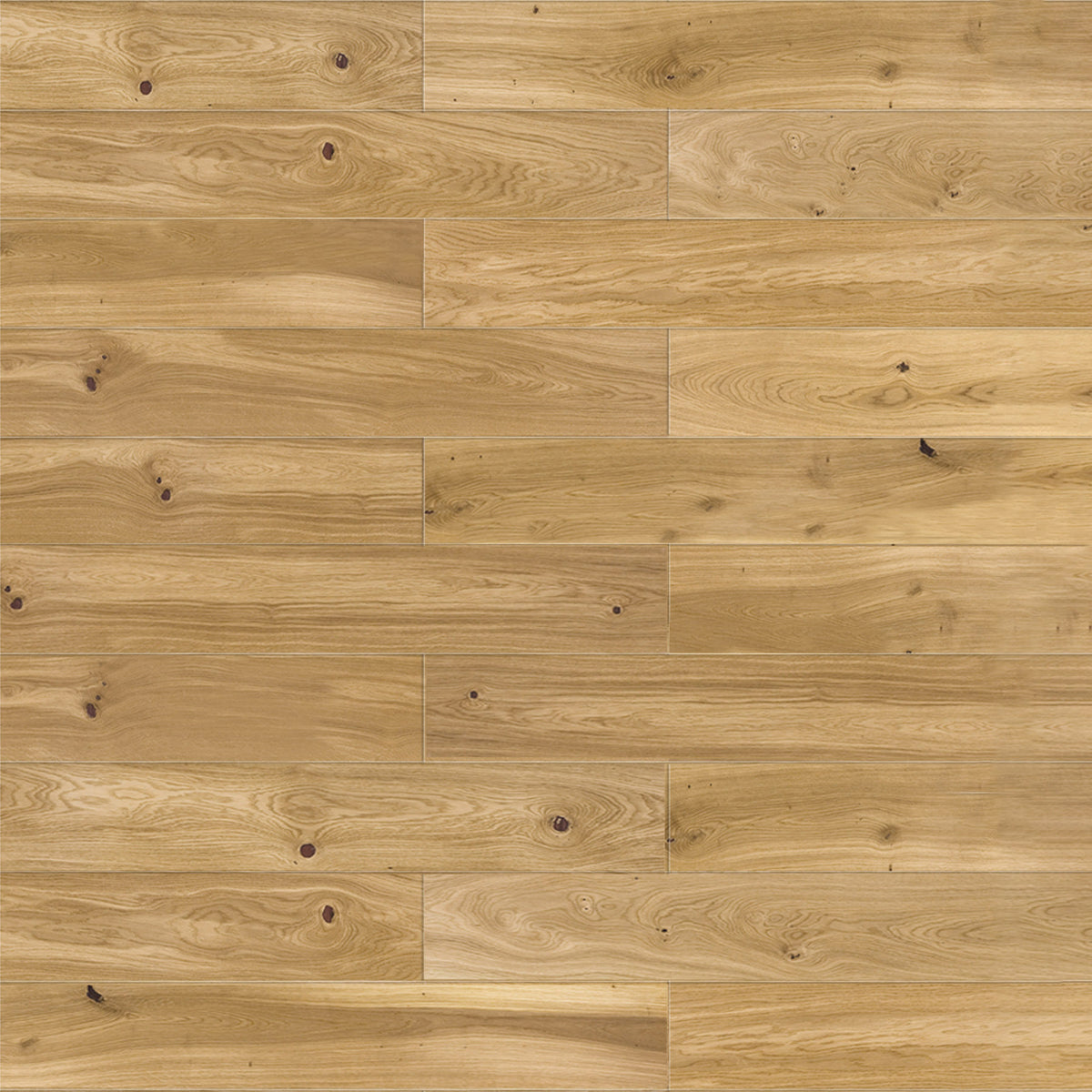 Ovara Engineered Natural Oak Planks Flooring, Lacquered: 14.0 x 155 x 1,092 mm