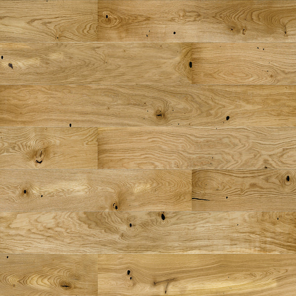 Ovara  Engineered Natural Oak Planks Flooring, Brushed & Matt Lacquered: 14.0 x 180 x 1,800 mm