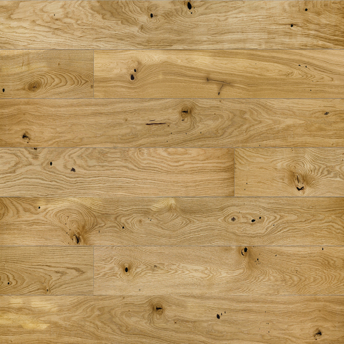 Ovara Engineered Natural Oak Planks Flooring, Brushed & Oiled: 14.0 x 180 x 1,800 mm