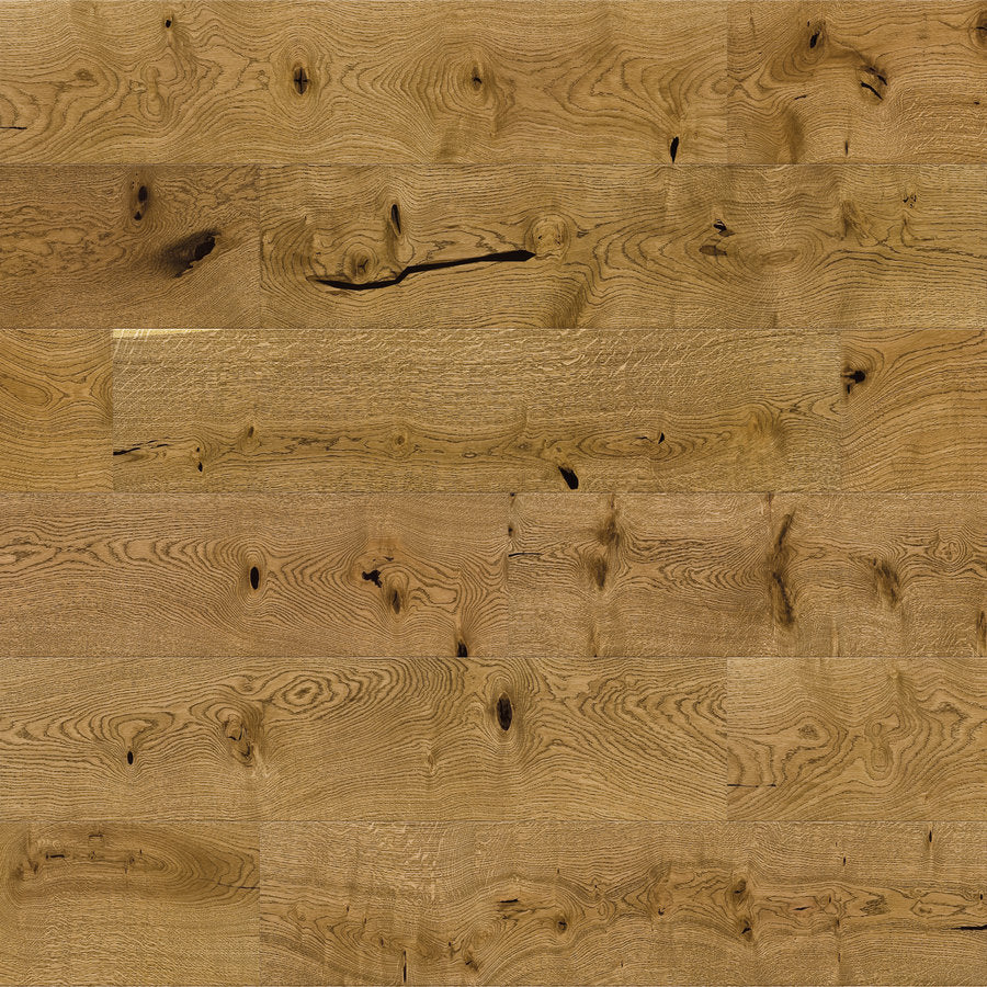 Ovara  Engineered Toffee Oak Planks Flooring, Brushed & Matt Lacquered: 14.0 x 180 x 2,200 mm