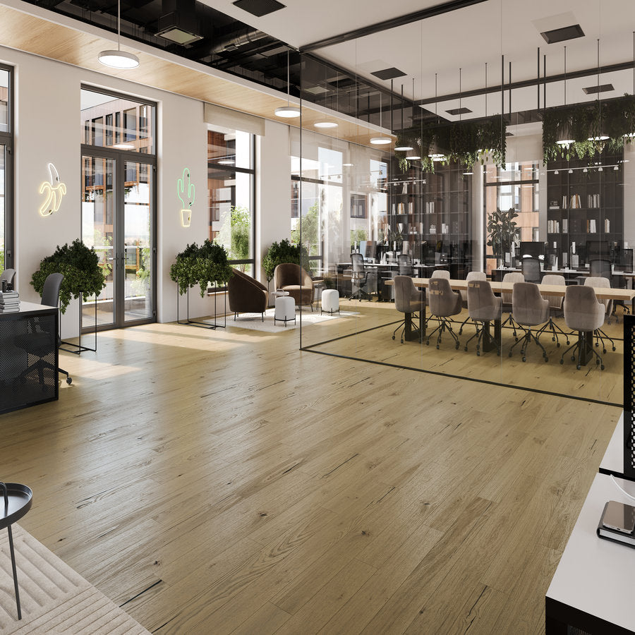 Ovara  Engineered Canyon Oak Planks Flooring, Brushed & Matt Lacquered: 14.0 x 180 x 2,200 mm