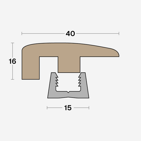 Boen End Profile, Height Adjustable: 10-13mm, Band-1