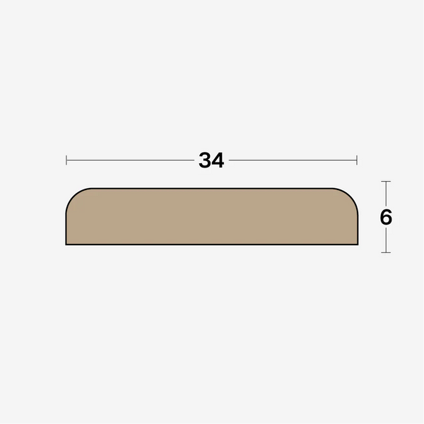 Boen Cover Profile: 6 x 34 x 2400mm, Band-2