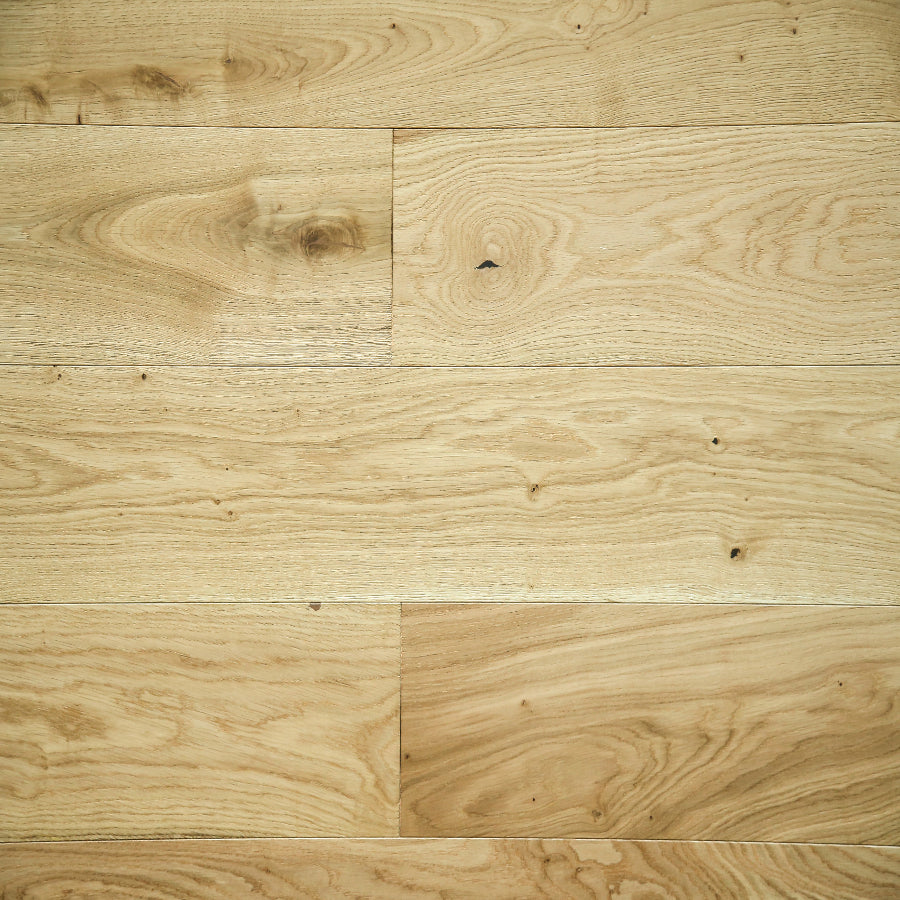 Ovara  Engineered Natural Oak Planks Flooring, Brushed & Matt Lacquered: 12.0 x 190 x 1,900 mm