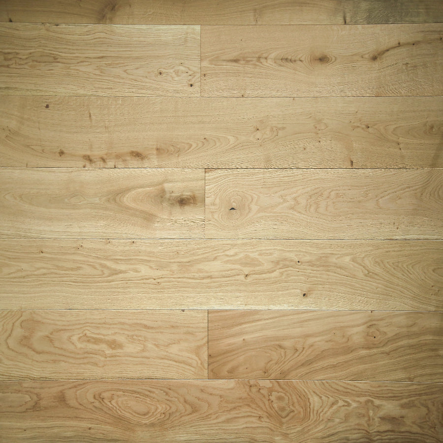 Ovara Engineered Natural Oak Planks Flooring, Brushed & Matt Lacquered: 12.0 x 190 x 1,900 mm