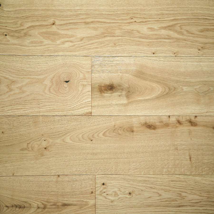 Ovara  Engineered Natural Oak Planks Flooring, Brushed & Matt Lacquered: 12.0 x 190 x 1,900 mm