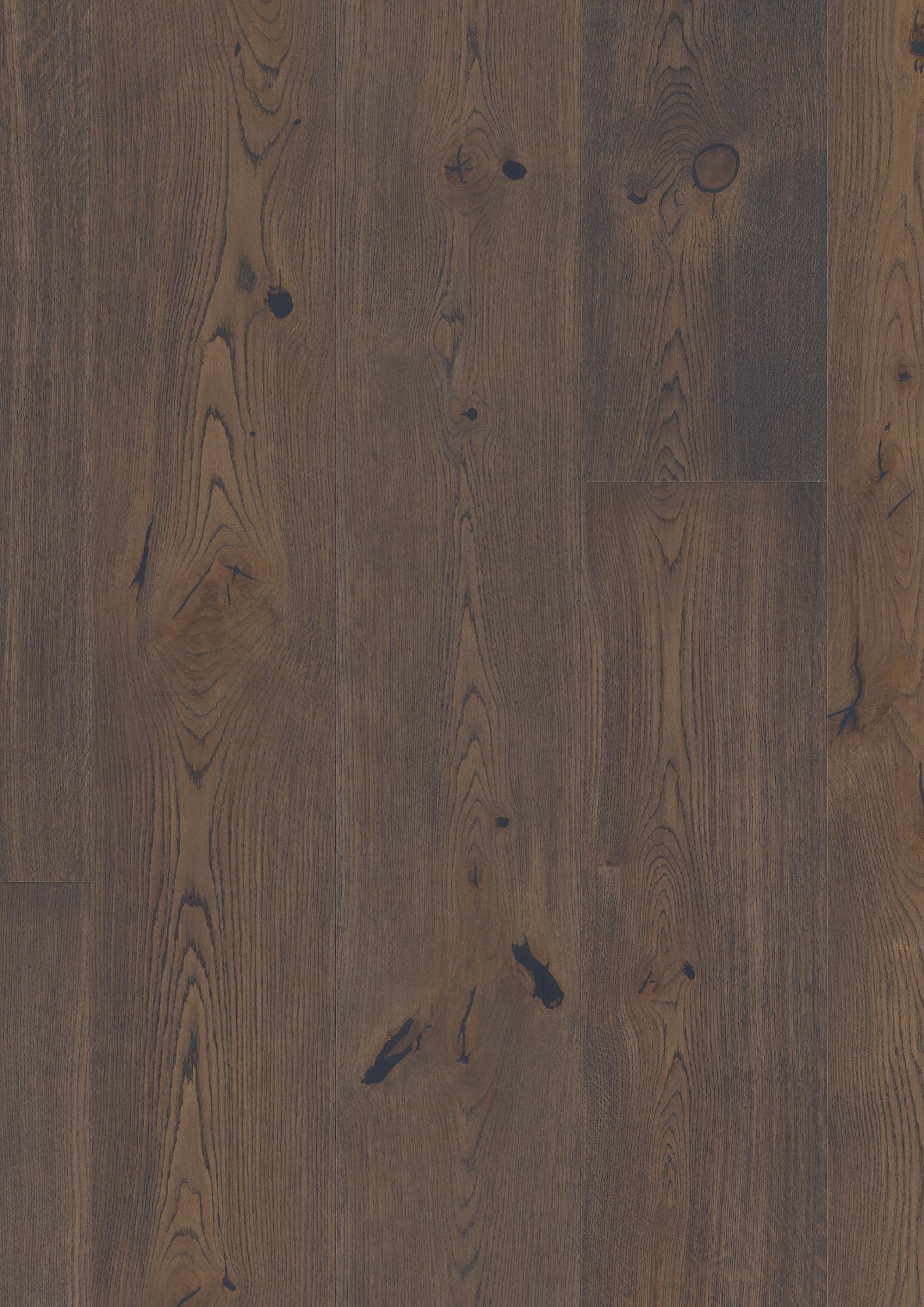 Boen Canyon Engineered Brown Jasper Oak Planks Flooring, Brushed & L/Natural: 15.0 x 300 x 2,750 mm