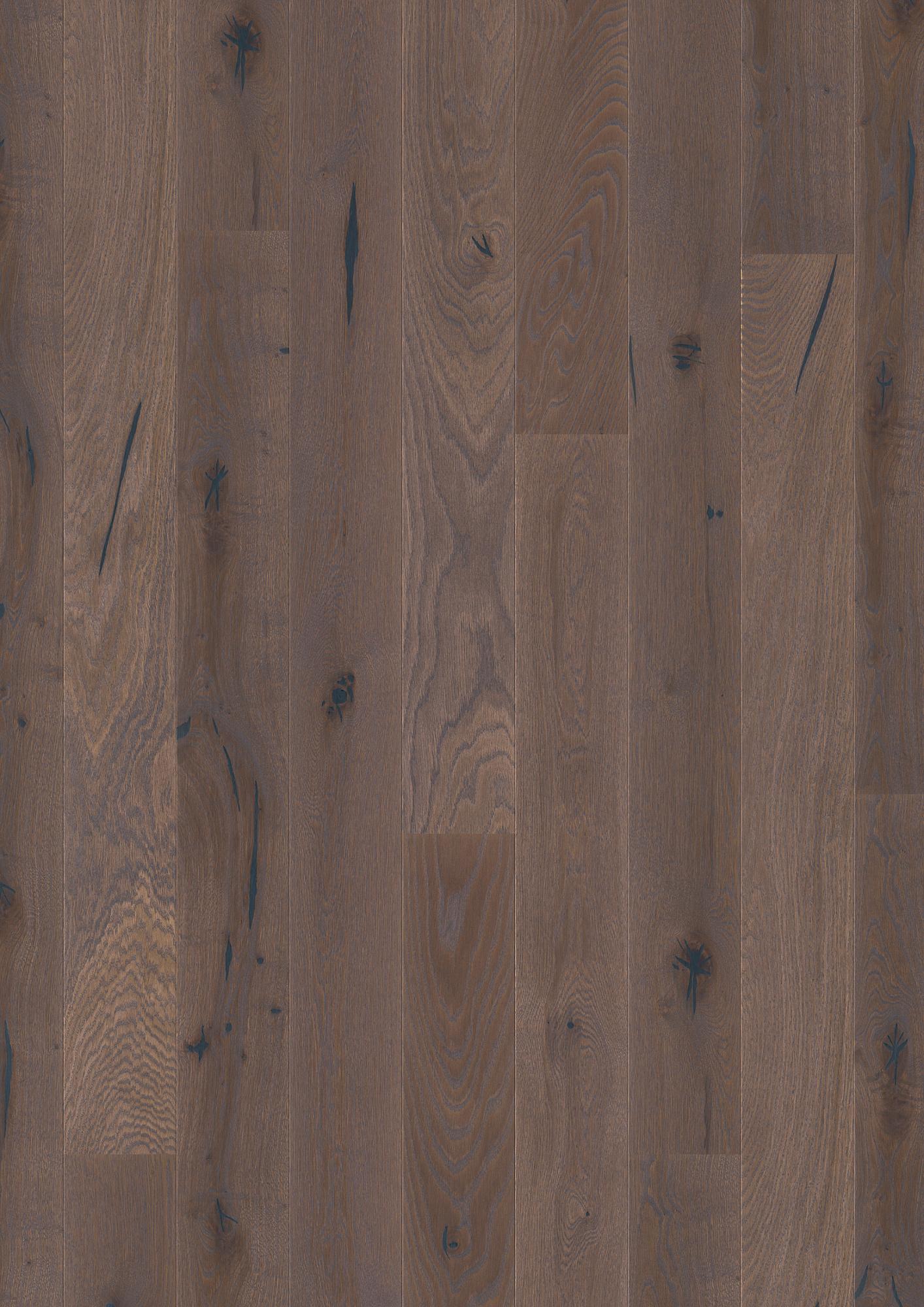 Boen Espressivo Engineered Elephant Grey Oak Planks Flooring, Brushed & L/Pure: 14.0 x 138 x 2,200 mm