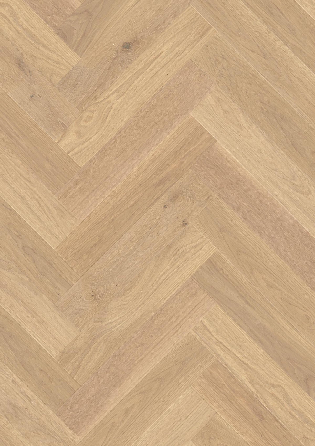 Boen Adagio Engineered White Oak Herringbone Flooring, Brushed & L/Natural, A & B Planks: 14.0 x 138 x 690 mm