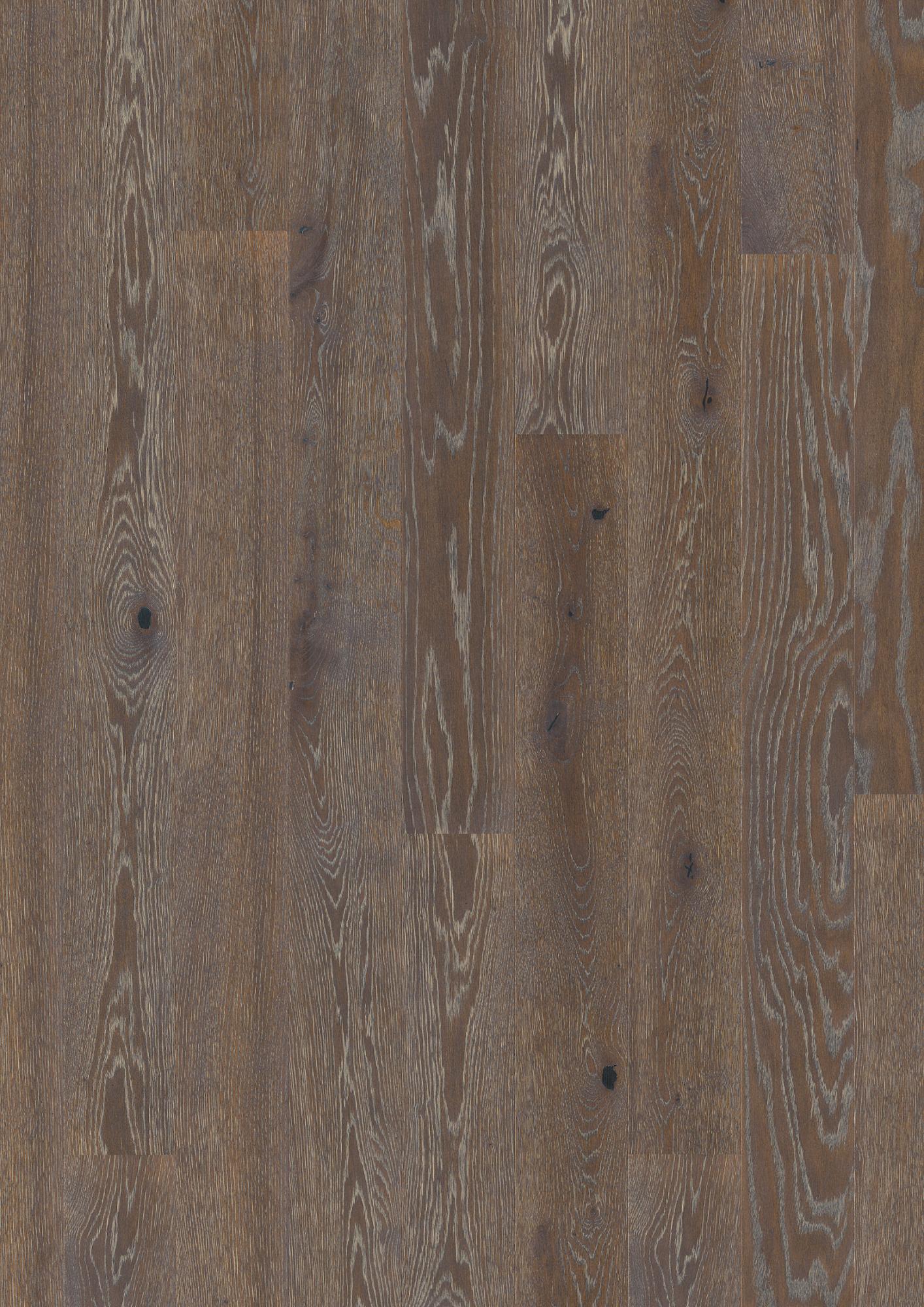 Boen Vivo Engineered Graphite Oak Planks Flooring, Brushed & L/Natural: 14.0 x 138 x 2,200 mm